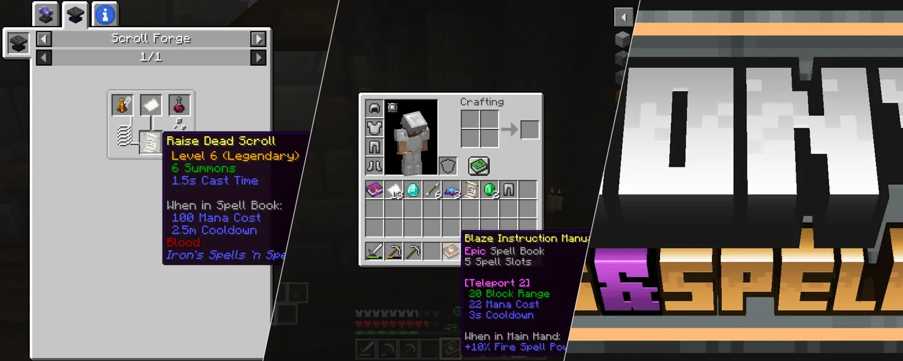Iron's Spells 'n Spellbooks — Iron's Spells 'n Spellbooks screenshots 7–9
