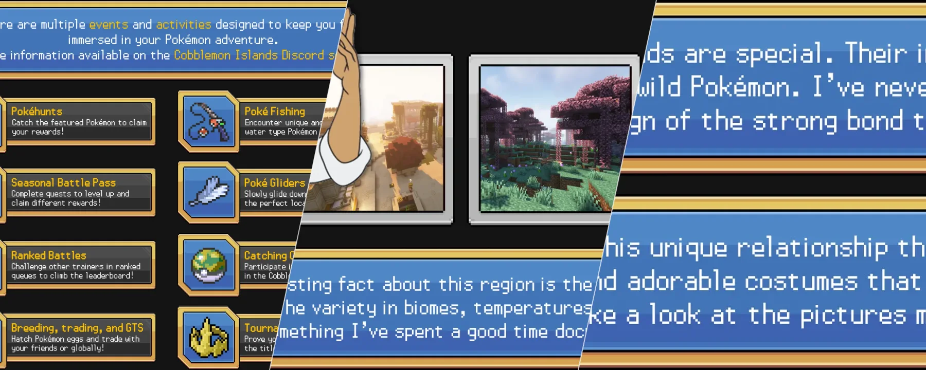 Cobblemon Islands — Cobblemon Islands screenshots 1–3