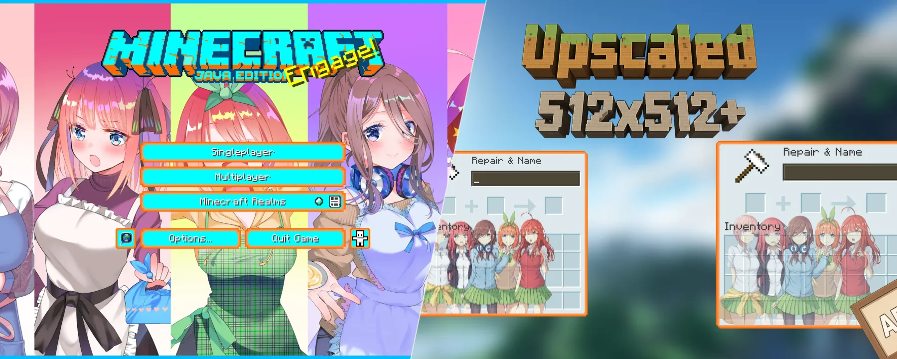The Quintessential Quintuplets Custom GUI Pack — The Quintessential Quintuplets Custom GUI Pack screenshots 1–2