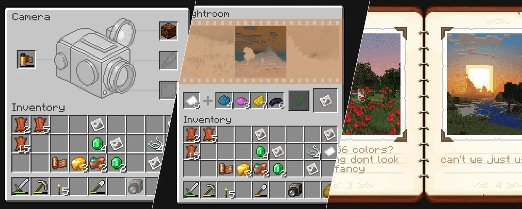 Exposure — Exposure screenshots 1–3