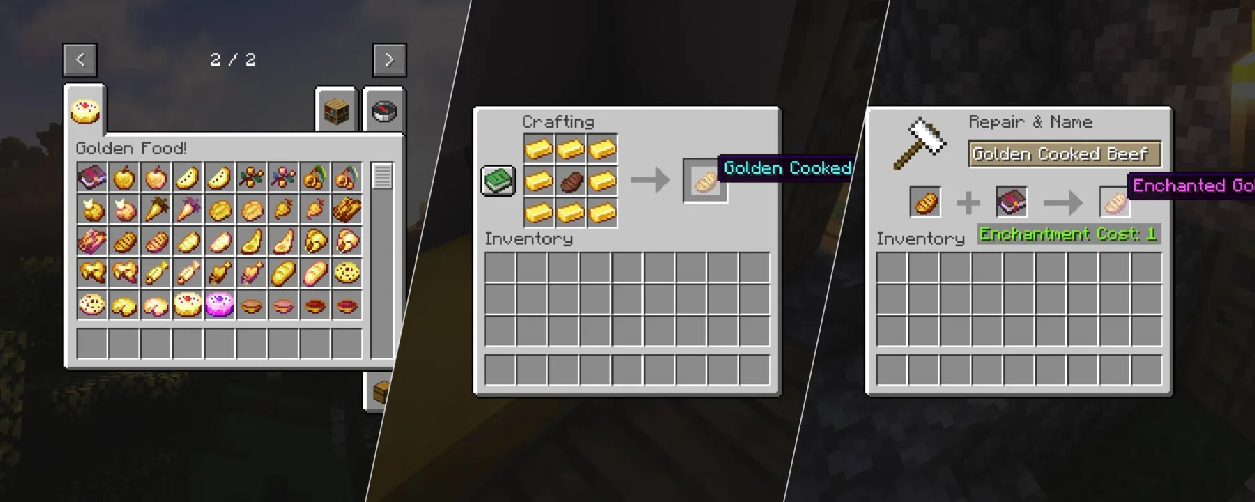 Golden Foods! — Golden Foods! screenshots 1–3