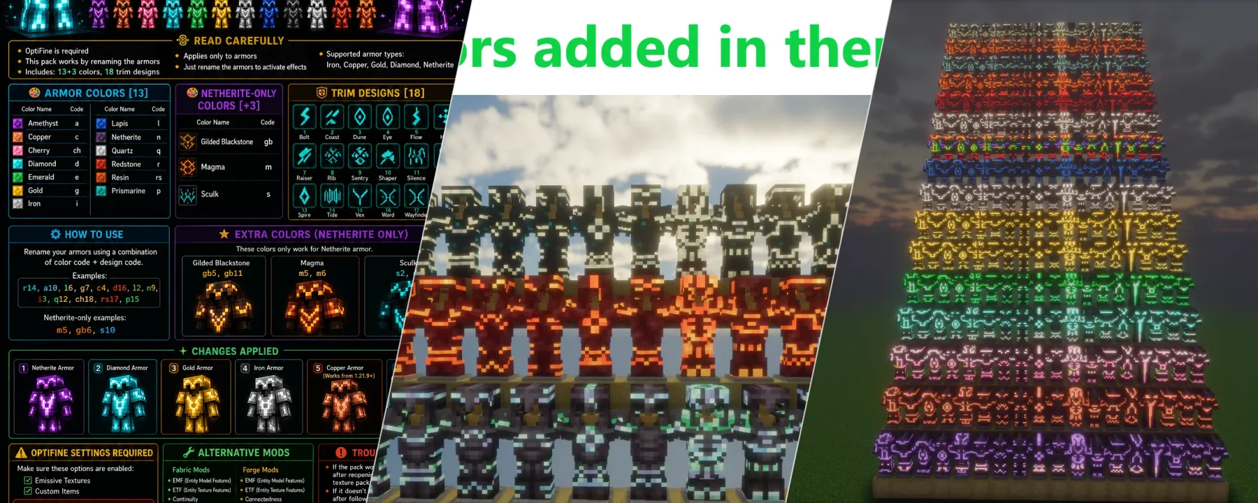 Glowing Trim Armors — Glowing Trim Armors screenshots 1–3
