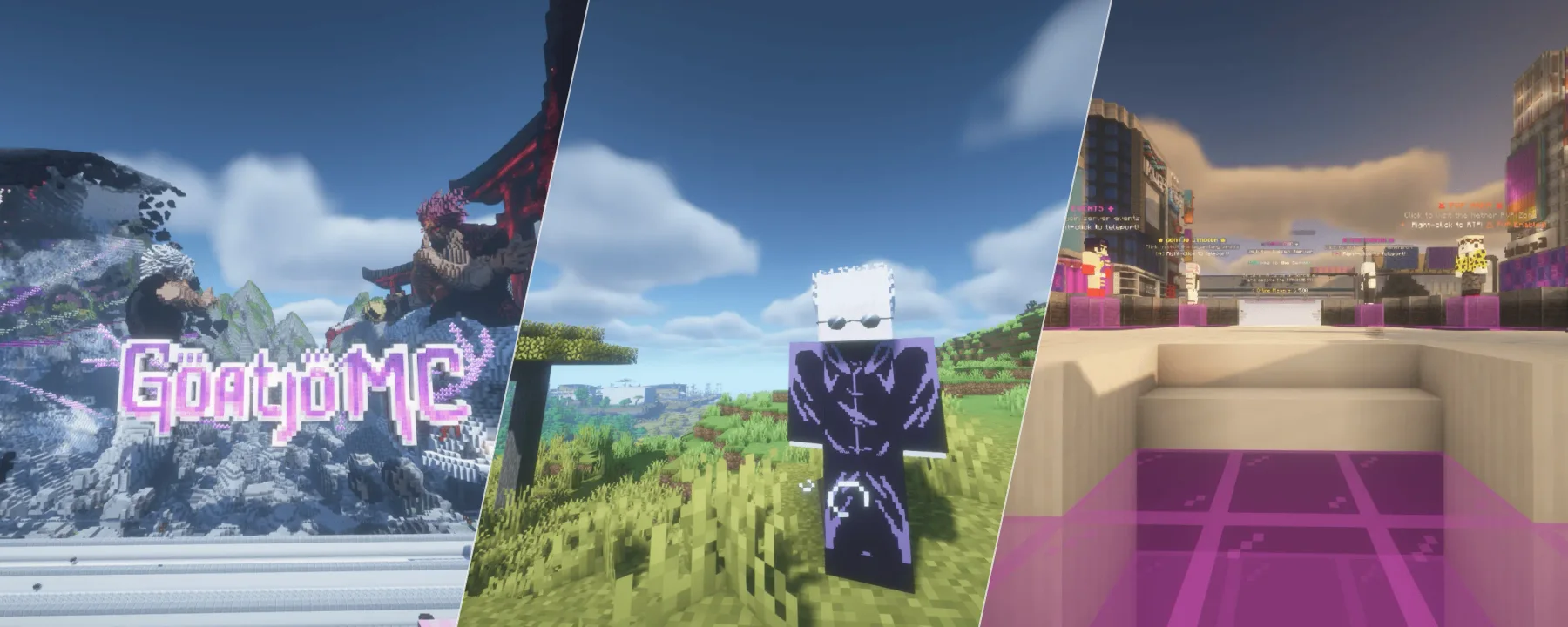 Jujutsu Kaisen GoatjoMC Server — Jujutsu Kaisen GoatjoMC Server screenshots 1–3