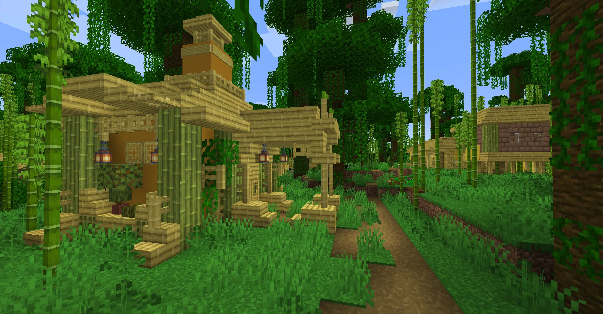 Repurposed Structures - Paladins & Preists Compat Datapack — A Sanctuary in a Bamboo Village!