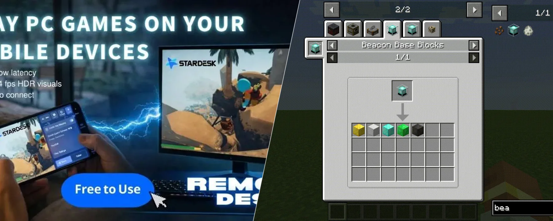 Just Enough Beacons Reforged [Forge | Fabric | NeoForge] — Just Enough Beacons Reforged [Forge | Fabric | NeoForge] screenshots 1–2