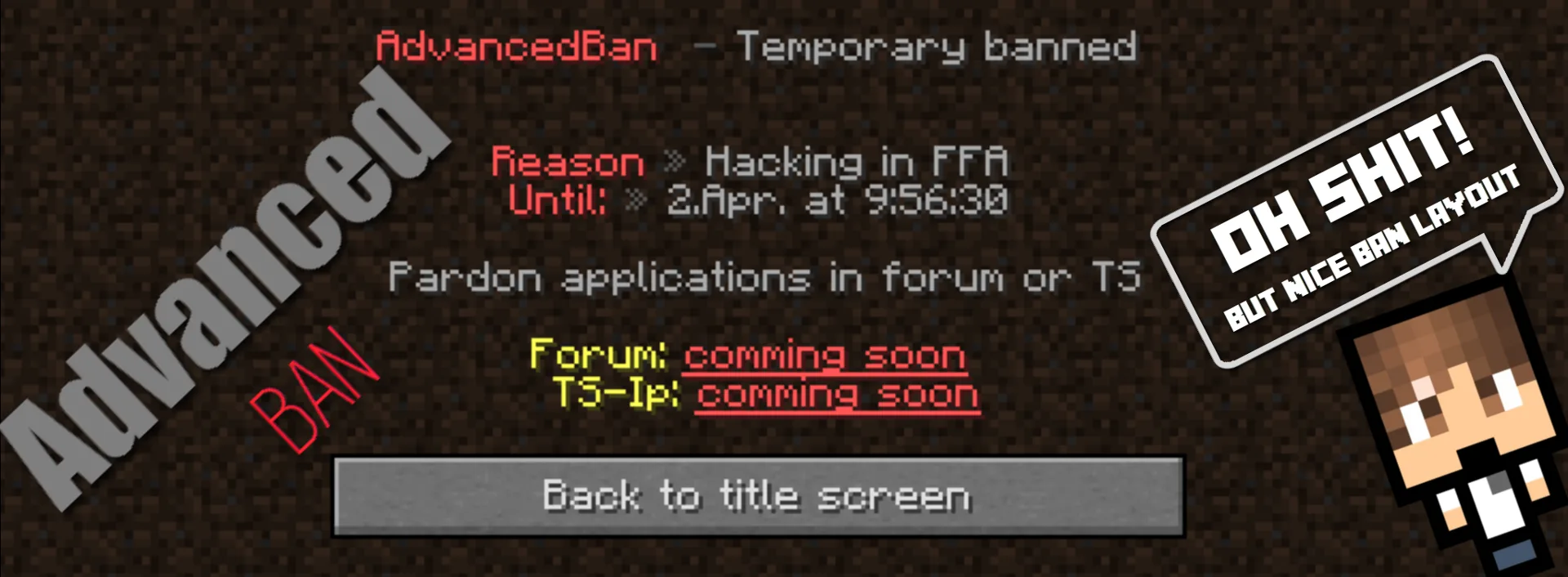 AdvancedBan screenshot 1
