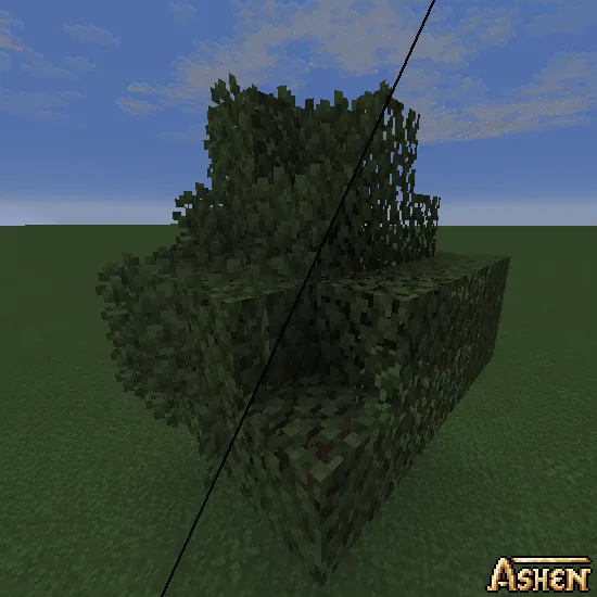 Ashen Foliage + Fear Nightfall — Comparison of Bushy and Simple Leaves