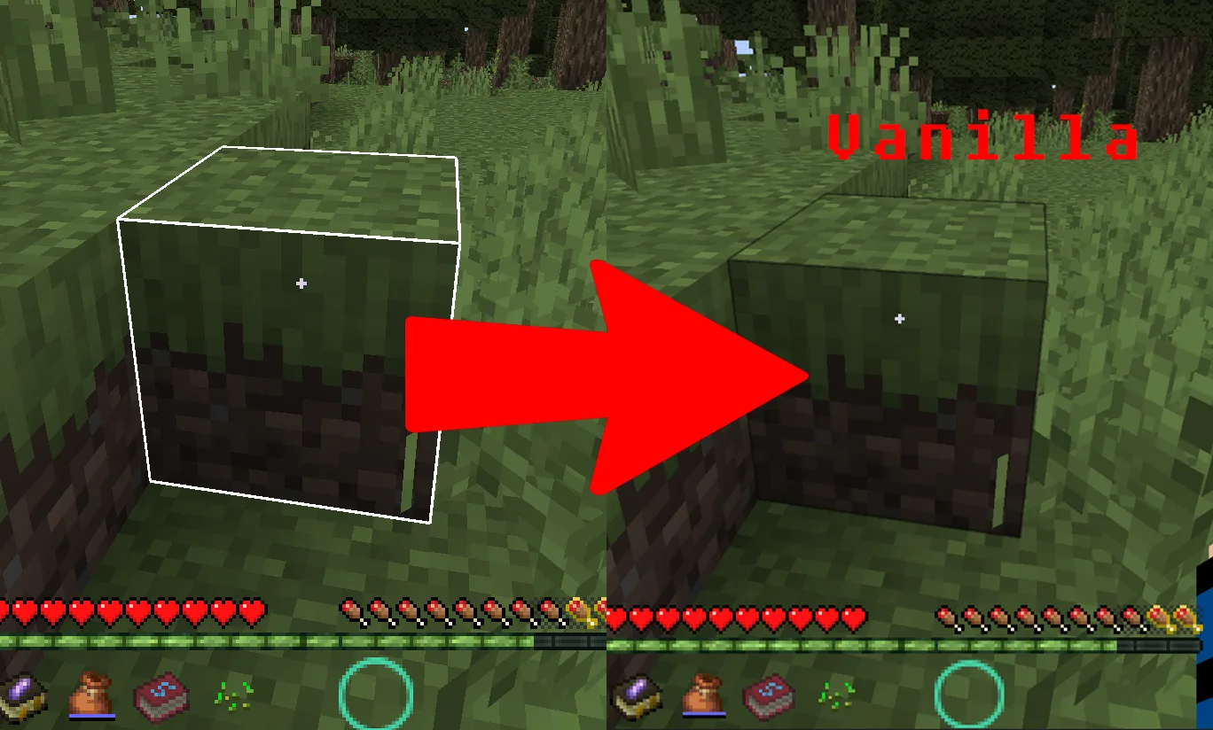 Restore Block Lines — Example