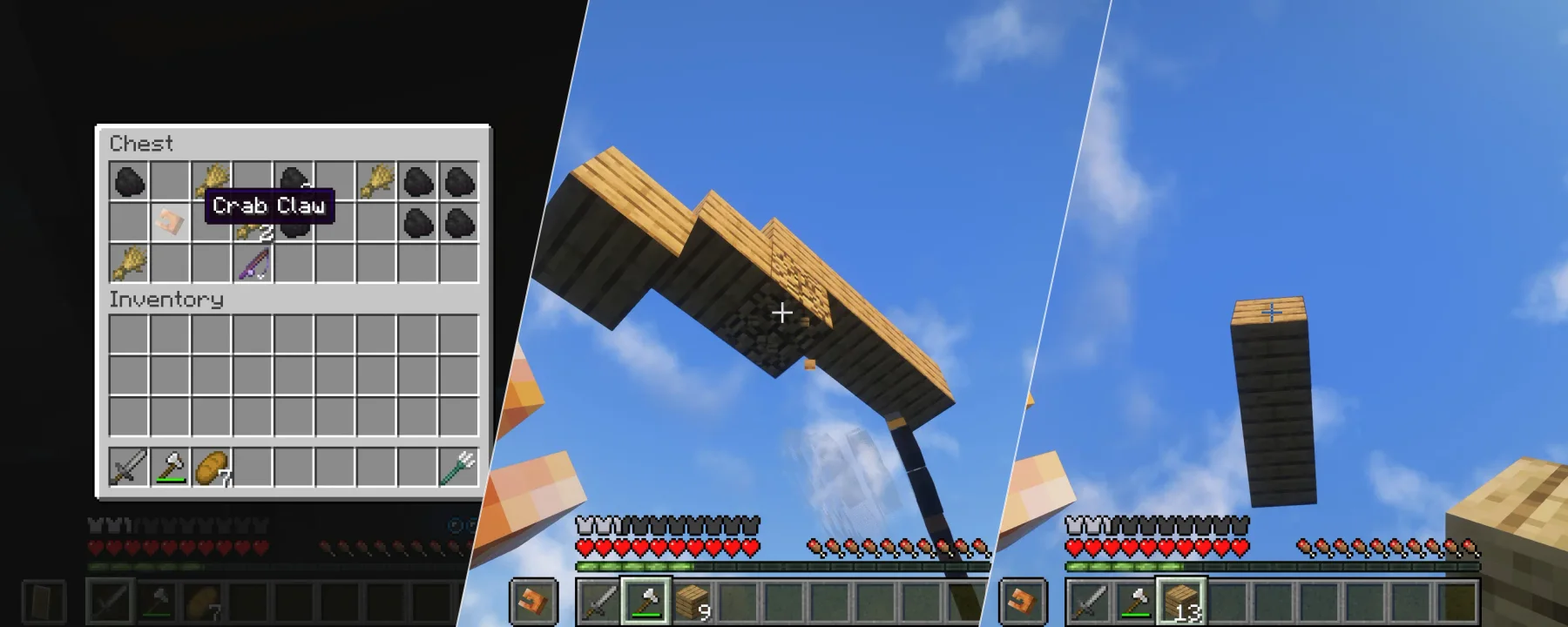 Crab Claws - Place/Break blocks from a distance! — Crab Claws - Place/Break blocks from a distance! screenshots 1–3