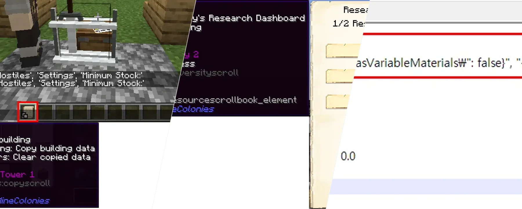 Tweaks addon for MineColonies — Tweaks addon for MineColonies screenshots 1–3