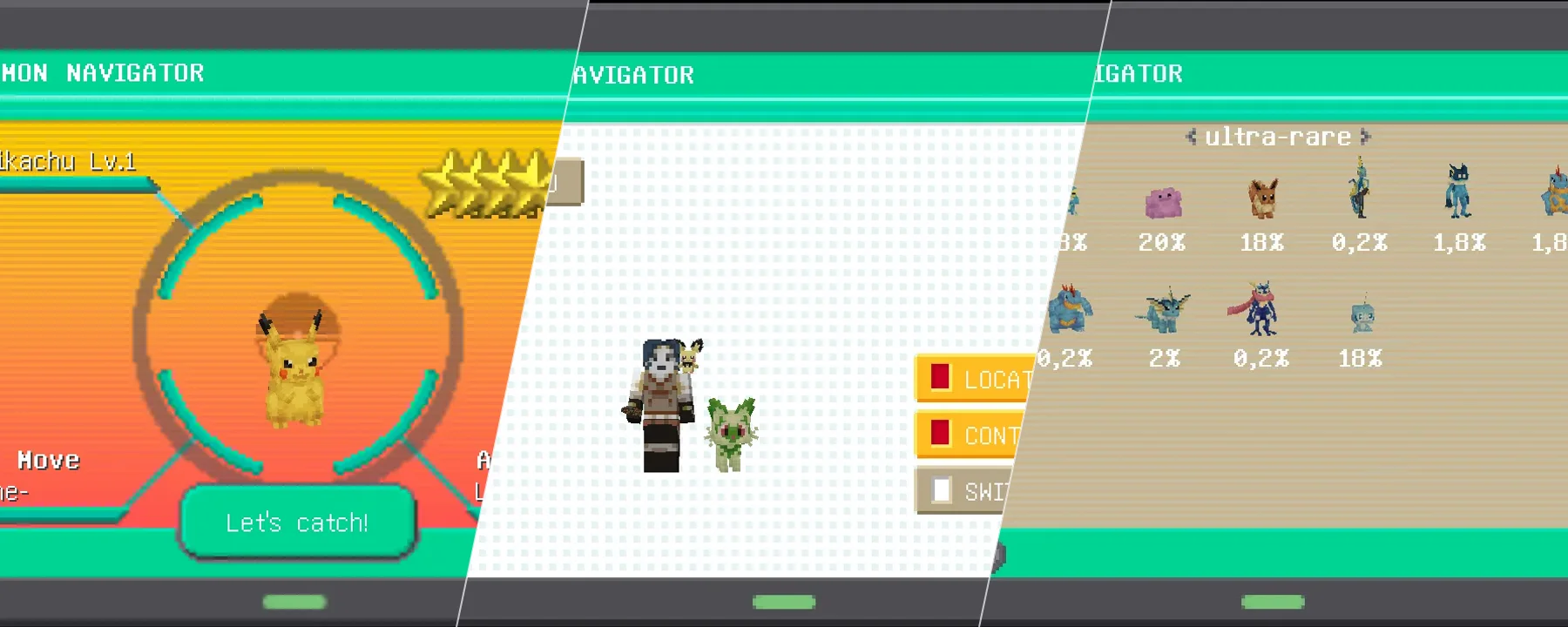 Cobblemon PokeNav — Cobblemon PokeNav screenshots 1–3