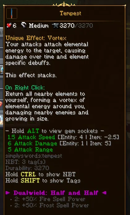 Kev's Equipment Sets — Dualwield weapon bonus!