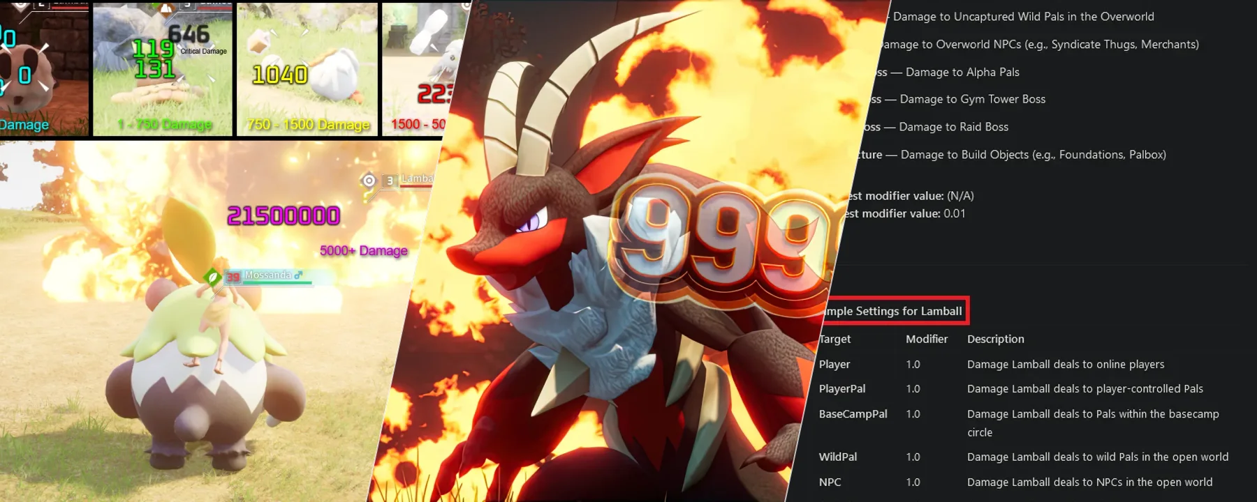 Player - Pals and NPC Damage Modifiers — Player - Pals and NPC Damage Modifiers screenshots 1–3
