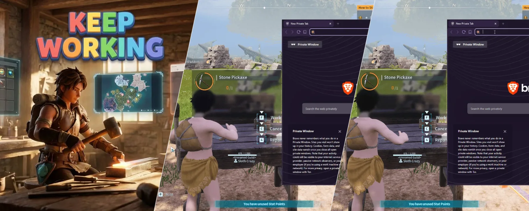 KeepWorking — KeepWorking screenshots 1–3