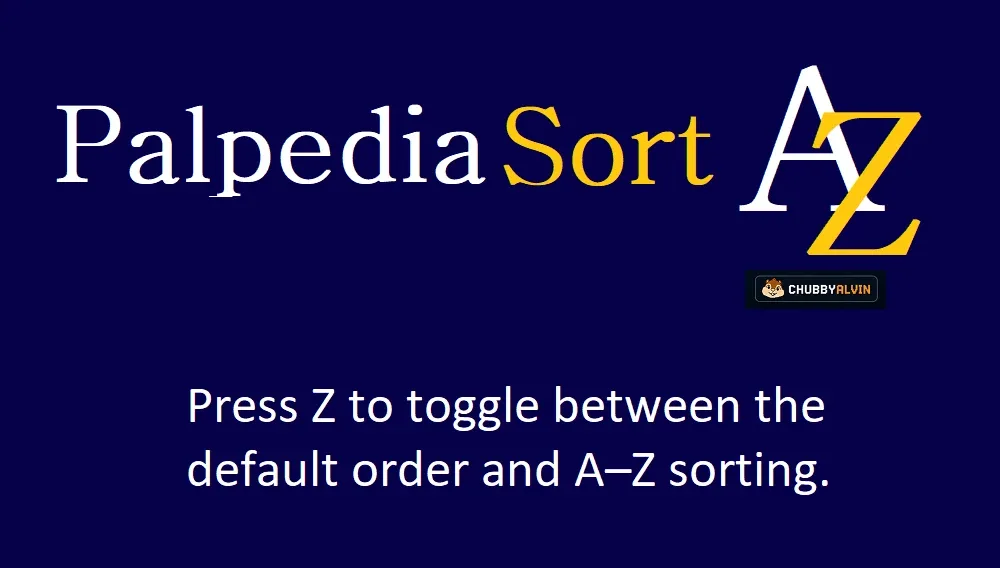 PalpediaSort screenshot 1