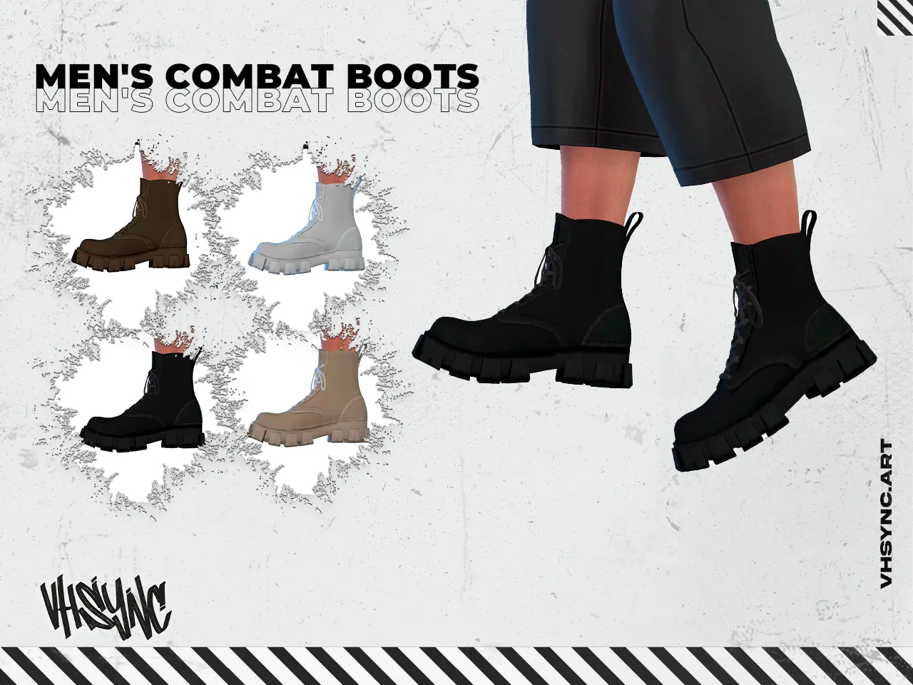 [VHSync] Men's Combat Boots — Men's Combat Boots