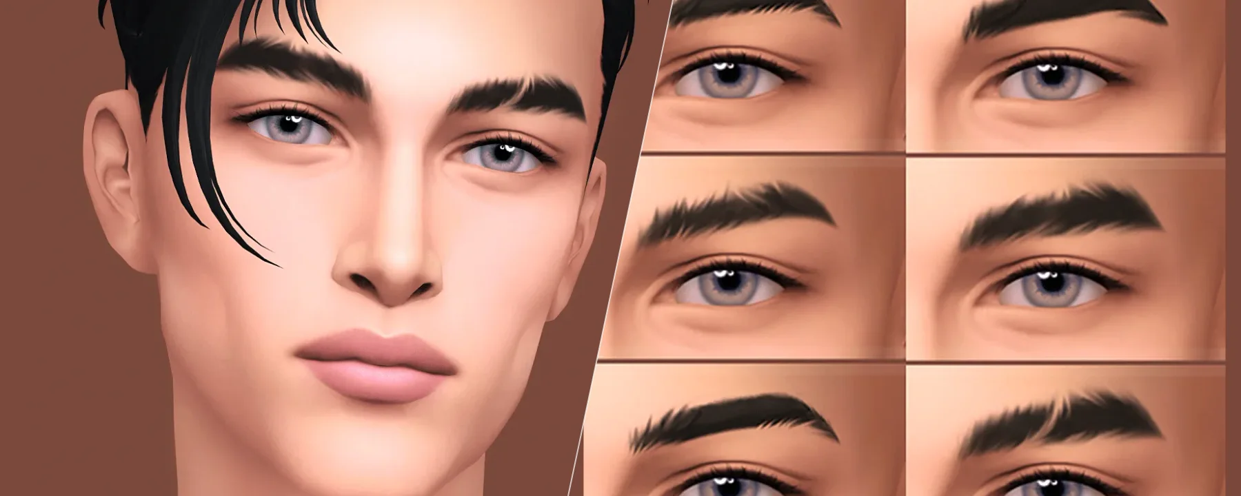 MALE EYEBROWS P01-10 — MALE EYEBROWS P01-10 screenshots 1–2