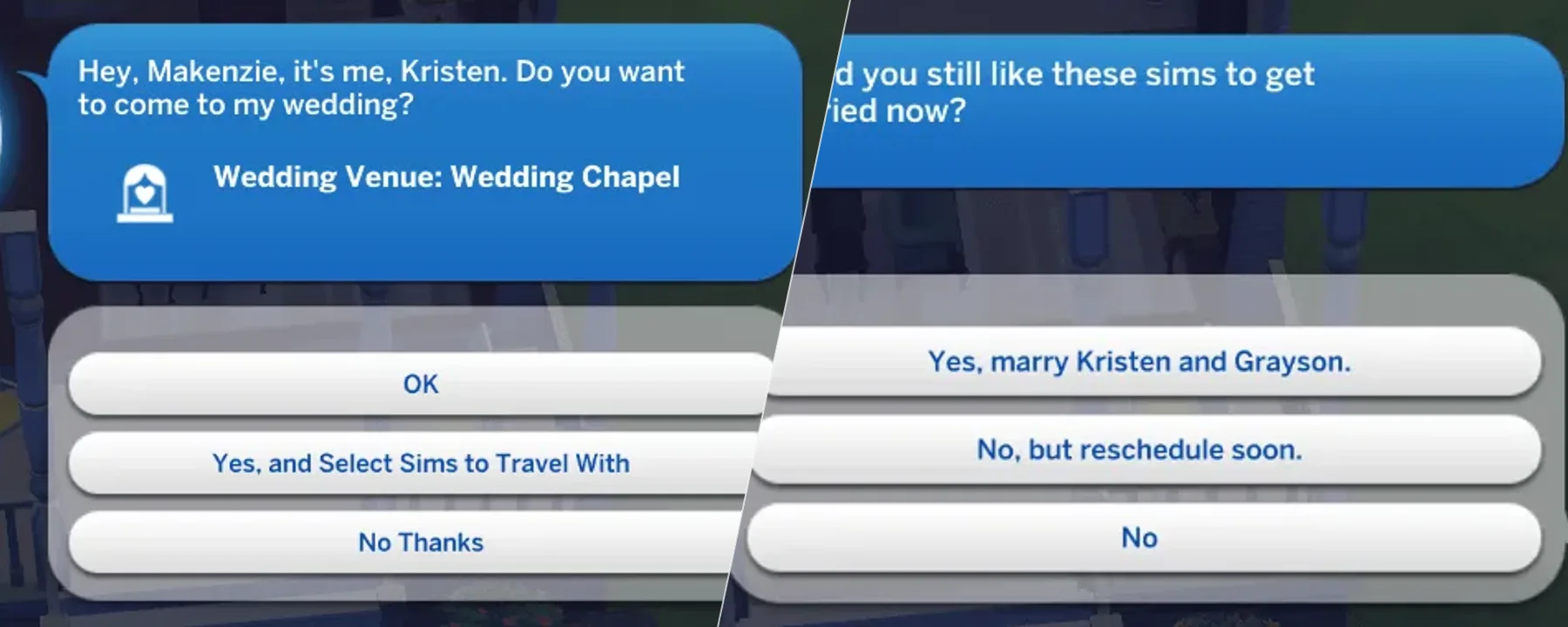 NPC Weddings and Invites — NPC Weddings and Invites screenshots 1–2