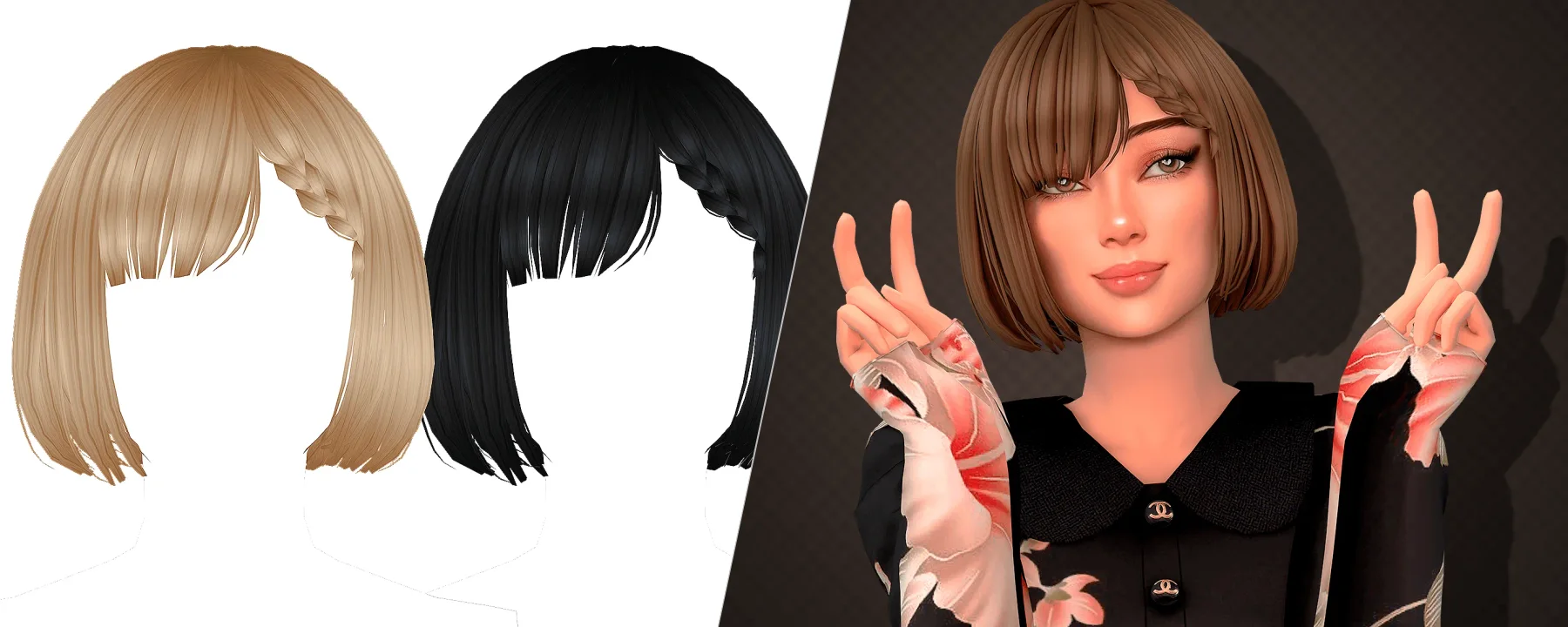 Aurum - Kumao hairstyle — Aurum - Kumao hairstyle screenshots 1–2