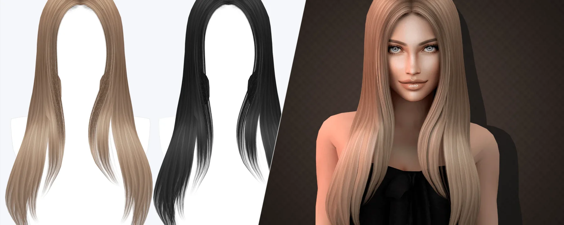 Aurum - Kyla hairstyle — Aurum - Kyla hairstyle screenshots 1–2