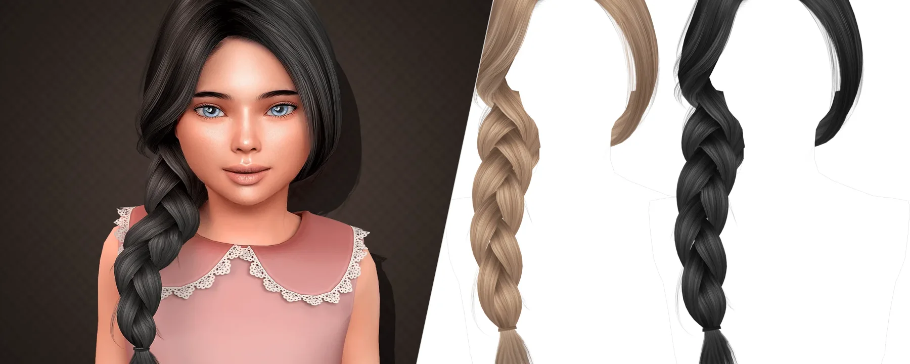 Aurum - Melsa hairstyle (child) — Aurum - Melsa hairstyle (child) screenshots 1–2