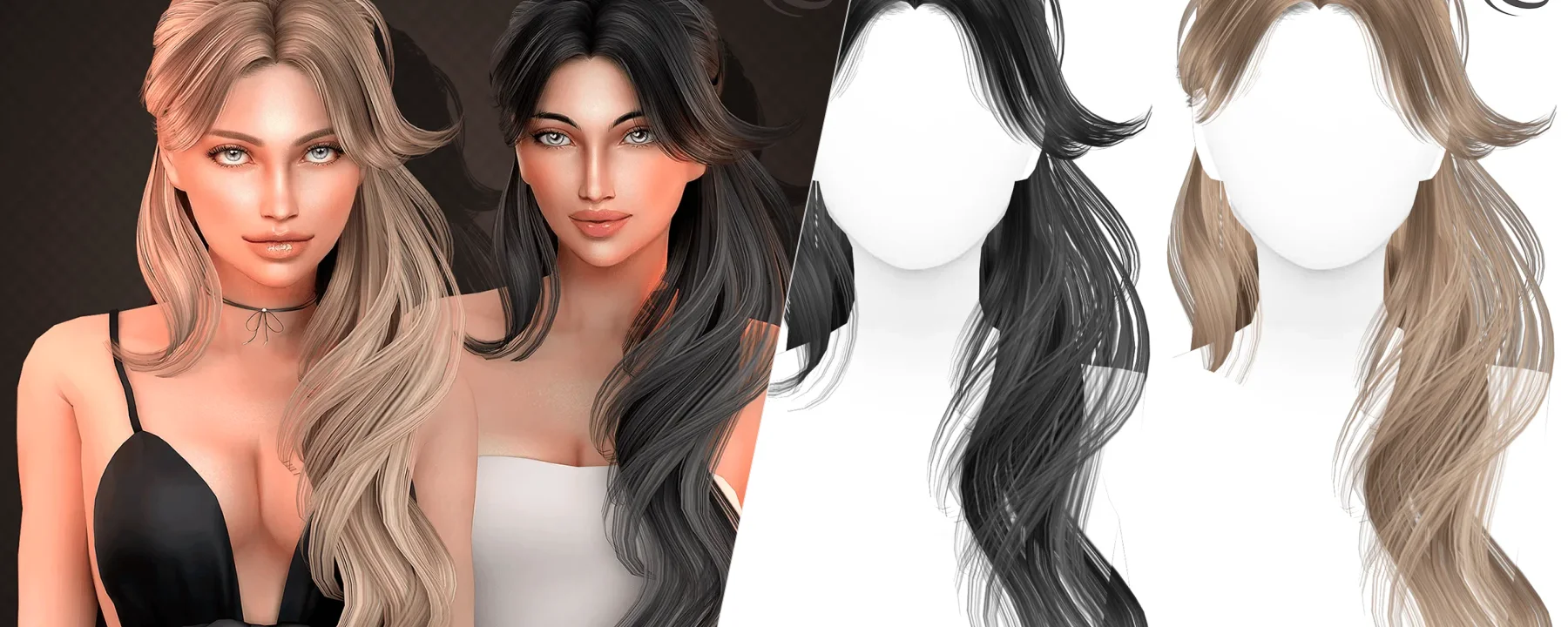Aurum - Serana hairstyle (skysims edit) — Aurum - Serana hairstyle (skysims edit) screenshots 1–2