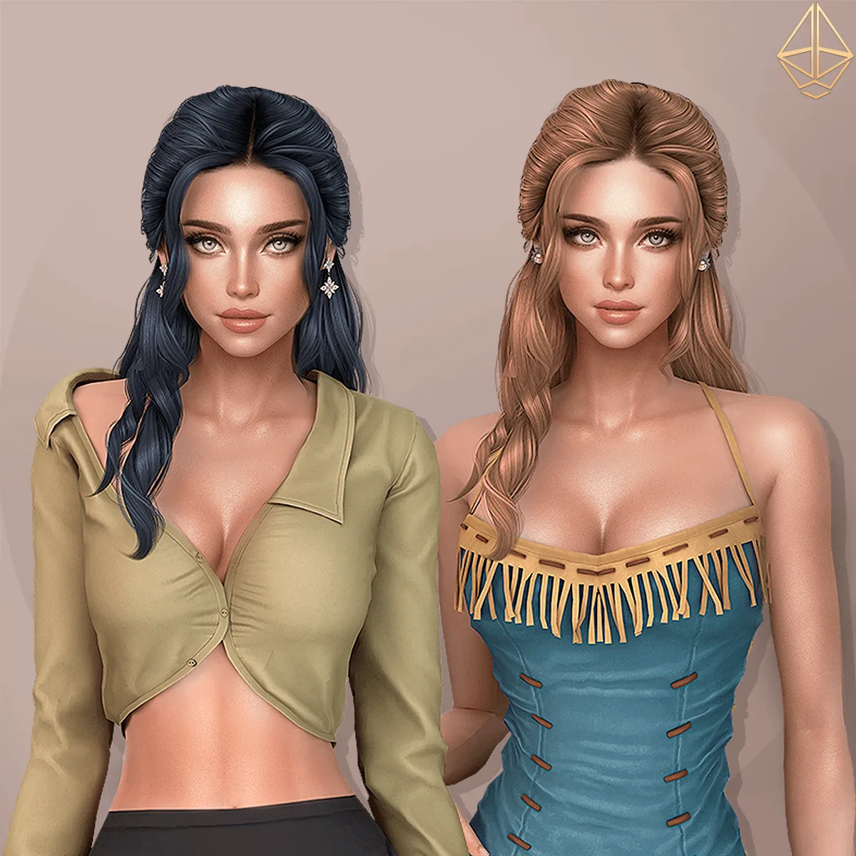Aurum - Sirion hairstyle right side screenshot 1