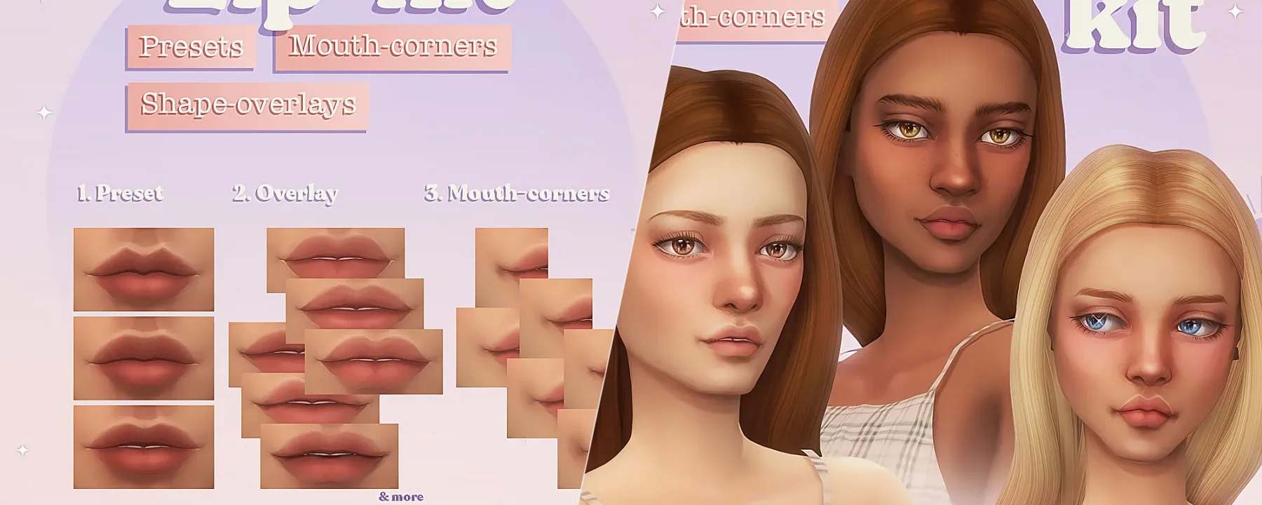 Lip-kit: presets, shape-overlays & mouth-corners — Lip-kit: presets, shape-overlays & mouth-corners screenshots 1–2