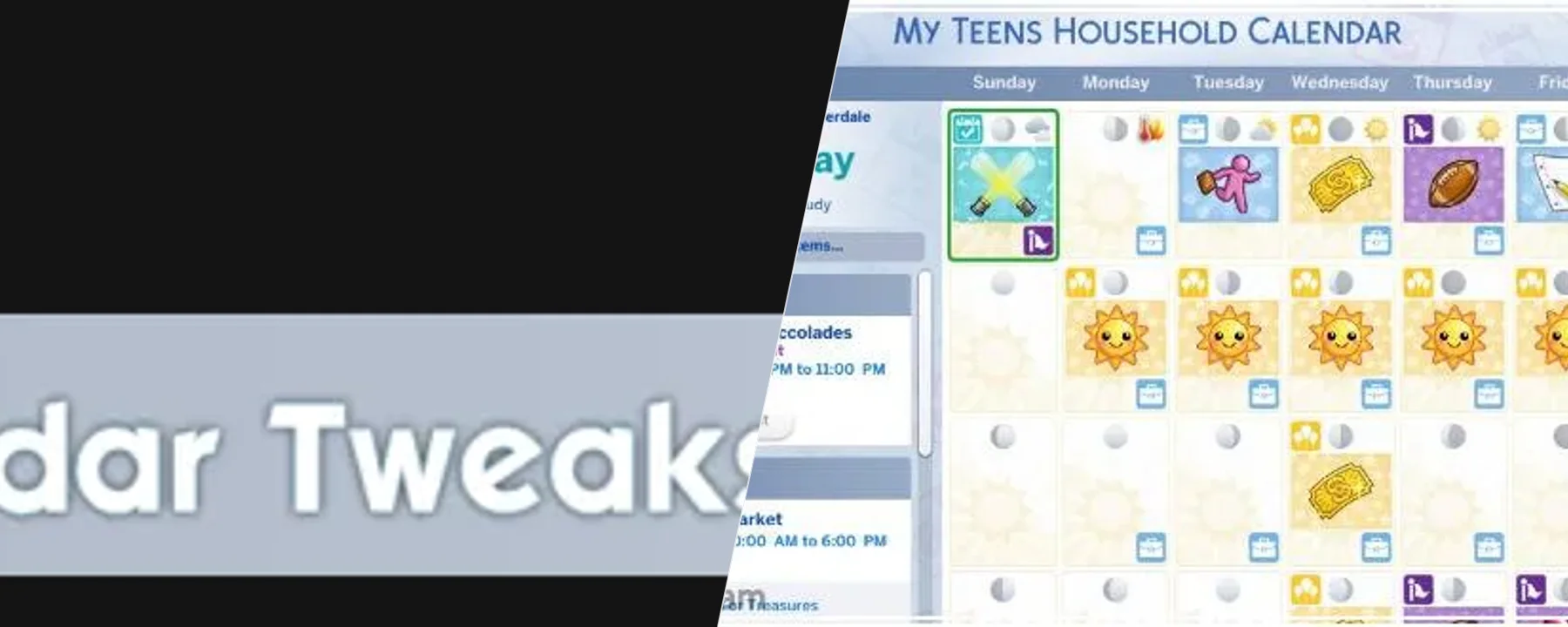 Calendar Tweaks — Calendar Tweaks screenshots 1–2
