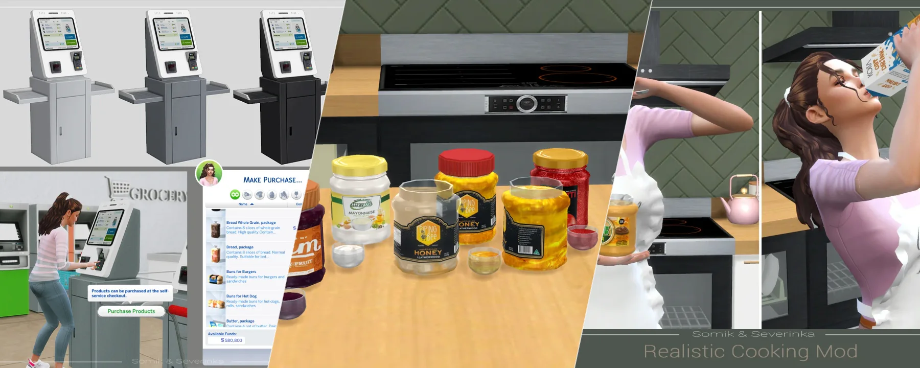 Realistic Cooking Mod 7.4 — Realistic Cooking Mod 7.4 screenshots 1–3