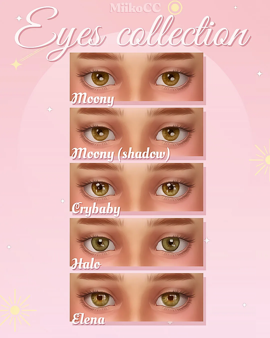Eyes collection — eyes 1-5