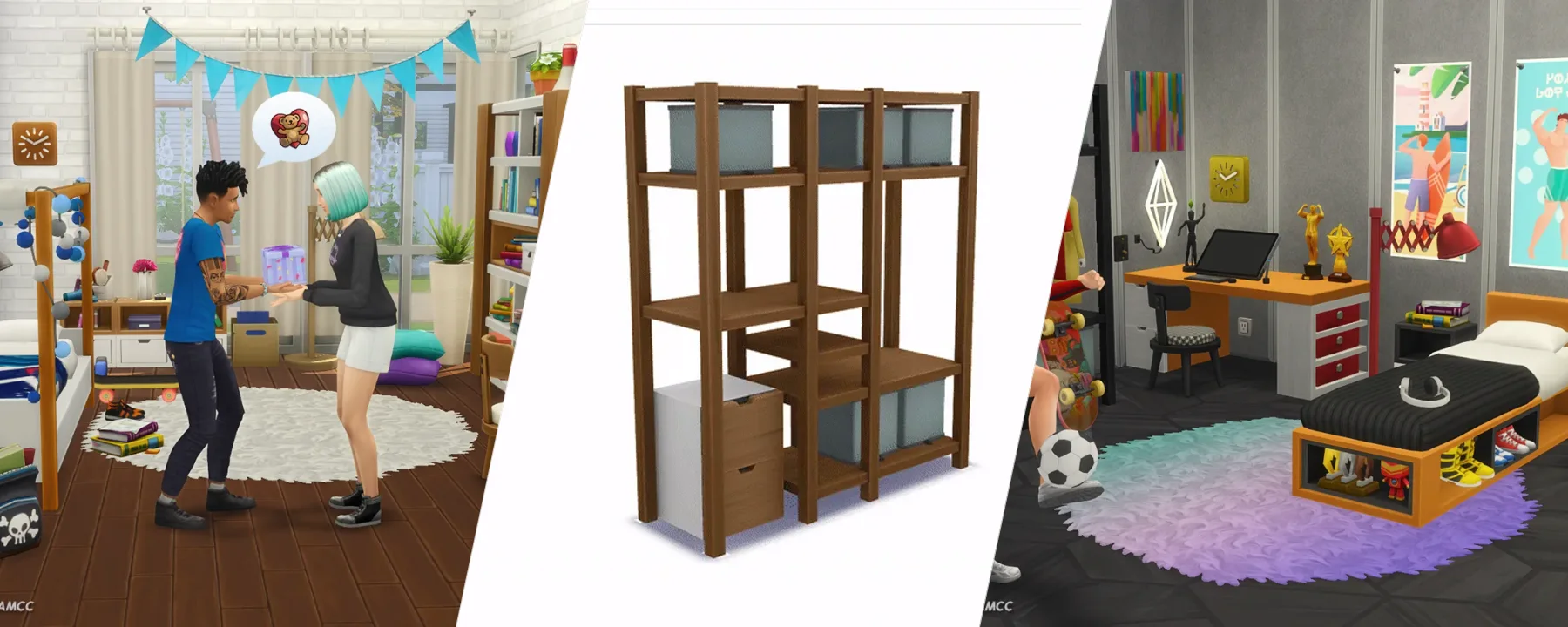 Modern Teen Bedroom CC Pack — Modern Teen Bedroom CC Pack screenshots 1–3