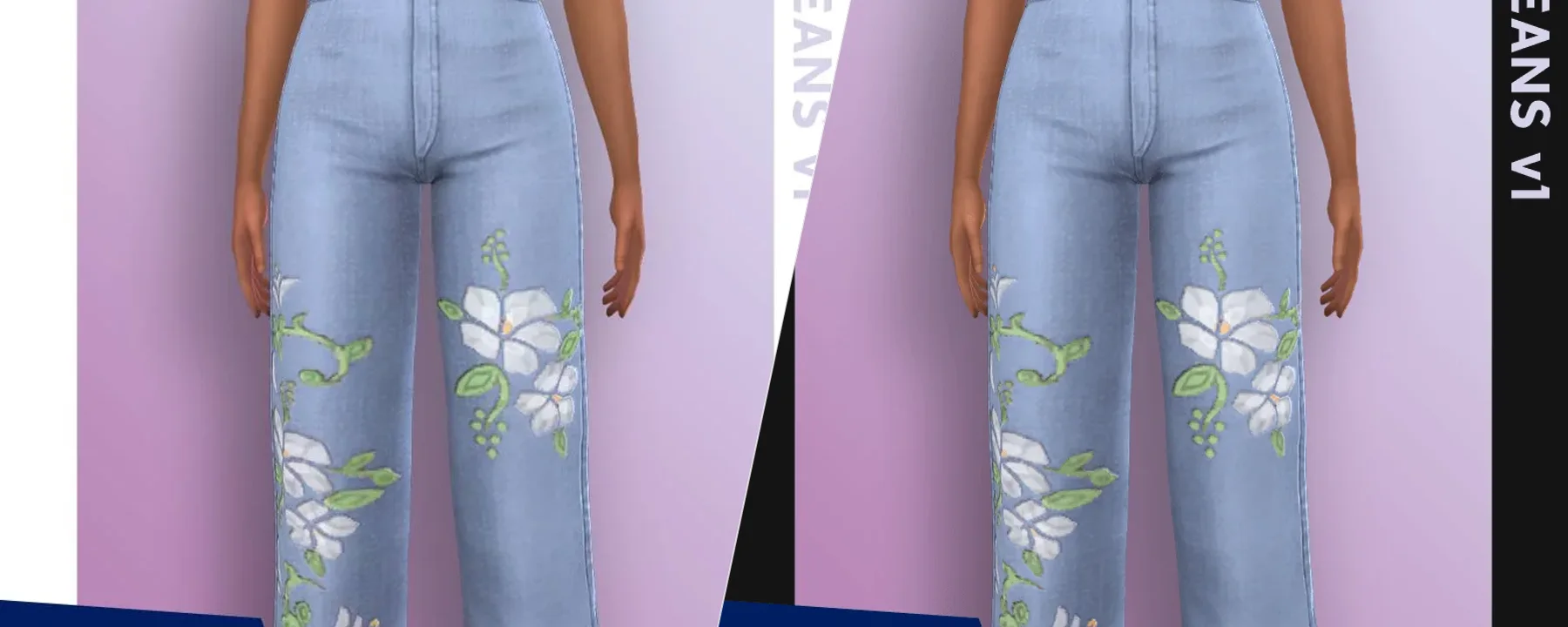 QICC - Alex Jeans with Floral Print — QICC - Alex Jeans with Floral Print screenshots 1–2