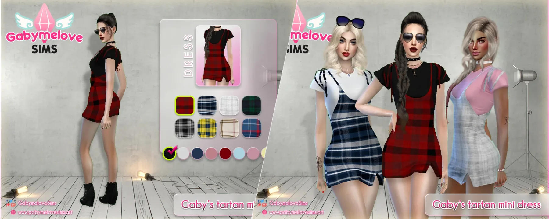 Gaby's tartan mini dress for women [HQ compatible] | Updated 2025 — Gaby's tartan mini dress for women [HQ compatible] | Updated 2025 screenshots 1–2