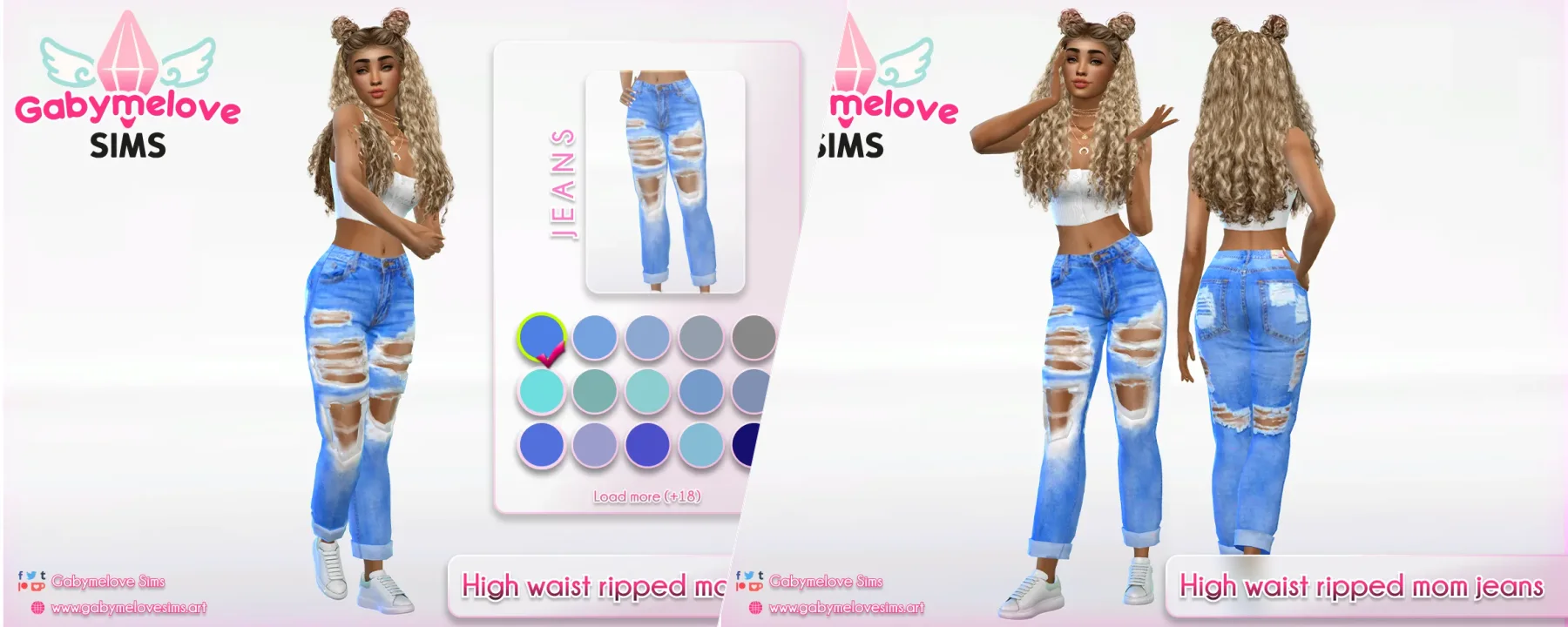 High waist ripped mom jeans — High waist ripped mom jeans screenshots 1–2