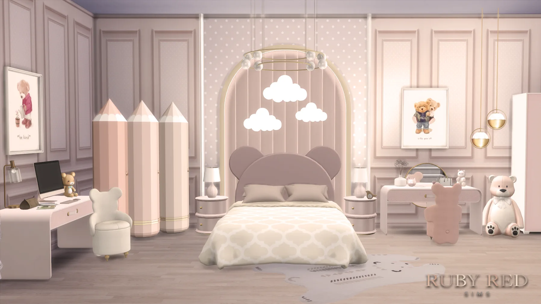 Teddy Bear Kids Room Set — bear kids room