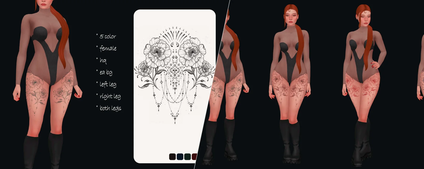 flower lace female tattoo — flower lace female tattoo screenshots 1–2