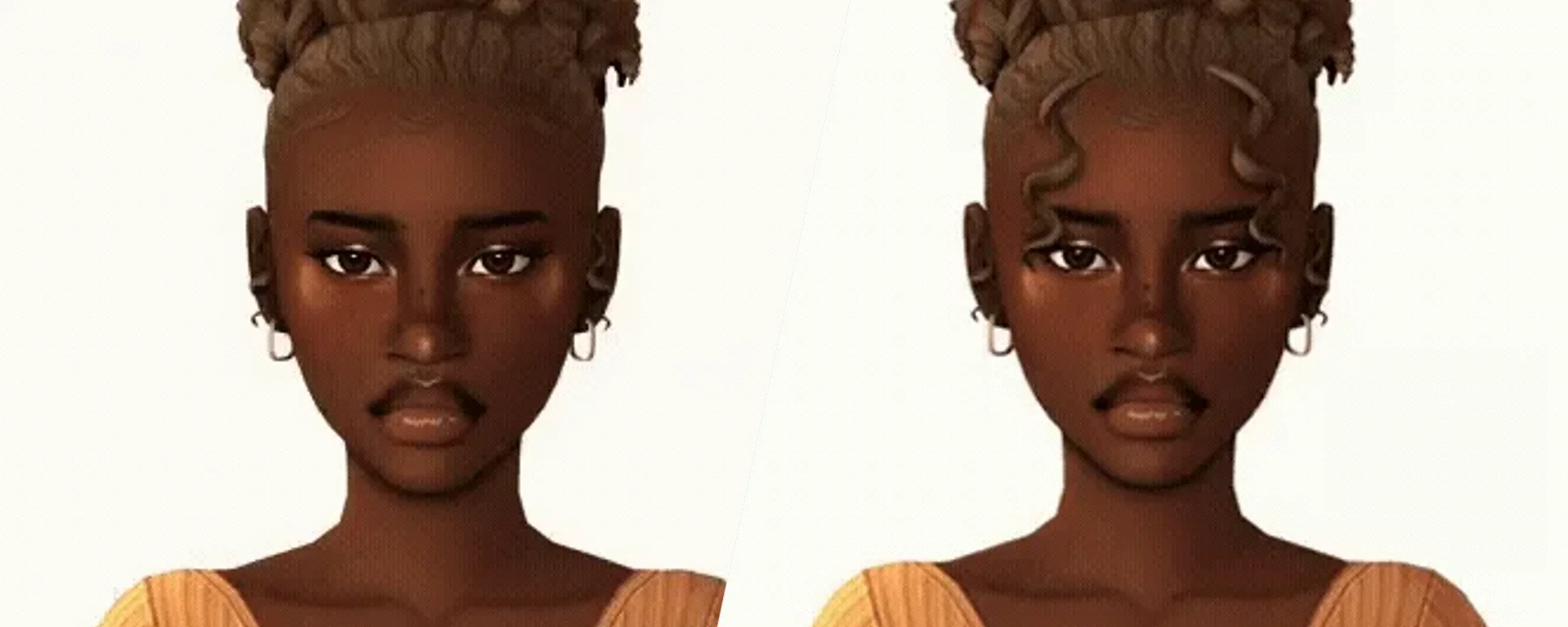 GegeSims - Amaya Hair β GegeSims - Amaya Hair screenshots 1β2