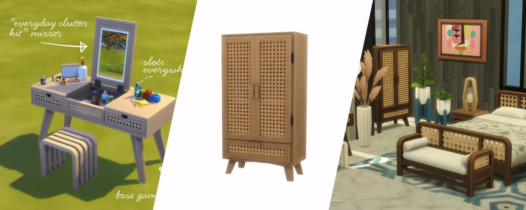 Stylish Wood - Cozy Guestroom CC Pack — Stylish Wood - Cozy Guestroom CC Pack screenshots 1–3