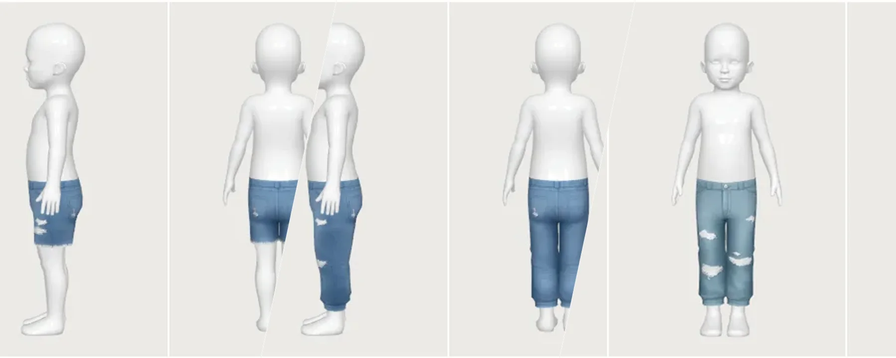 destroyed jeans & shorts - toddler — destroyed jeans & shorts - toddler screenshots 1–3