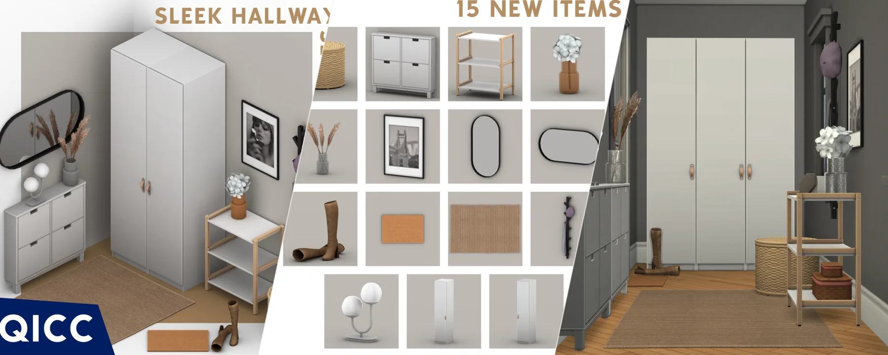QICC - Sleek Hallway Set — QICC - Sleek Hallway Set screenshots 1–3