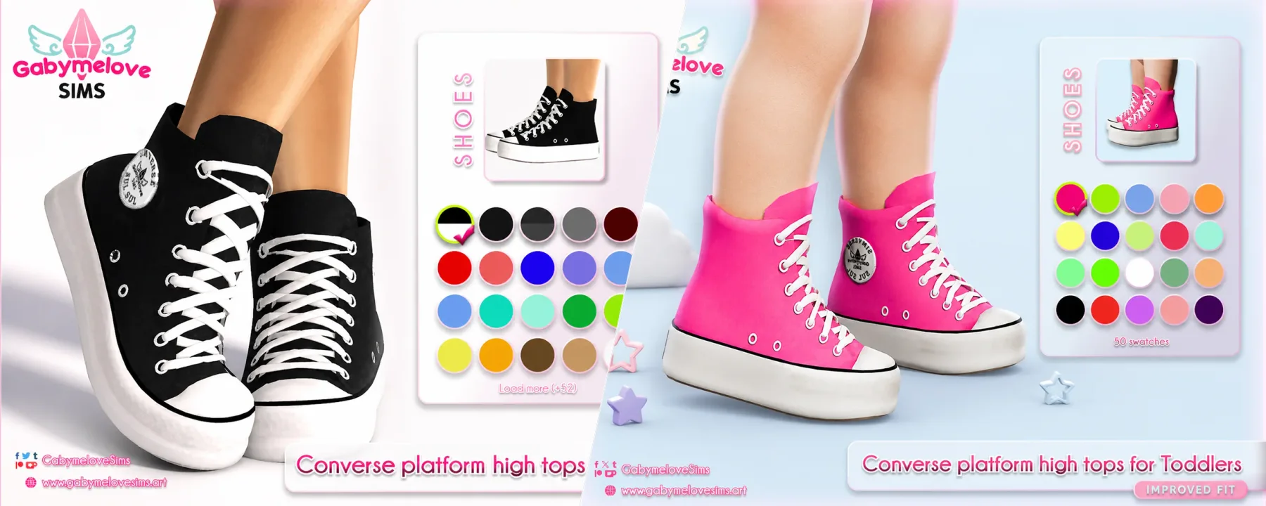 Platform High Top Sneakers (Children) – Chunky Canvas High Tops, Y2K Casual Style — Platform High Top Sneakers (Children) – Chunky Canvas High Tops, Y2K Casual Style screenshots 3–4