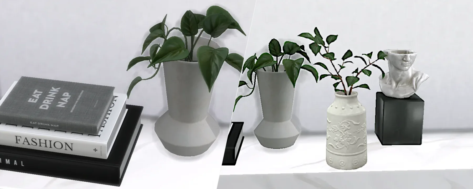 Minimal plants in vase - set — Minimal plants in vase - set screenshots 1–2