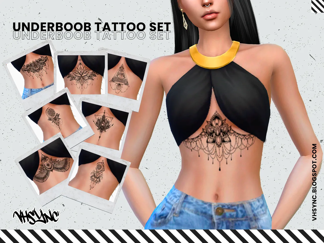 [VHSync] Underboob tattoo set — Underboob tattoo set