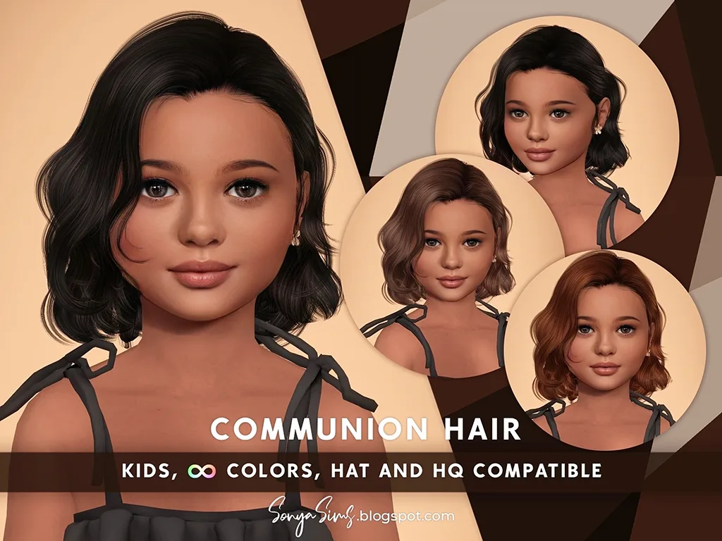 SONYASIMS - COMMUNION HAIR KIDS — COMMUNION HAIR KIDS/TODDS