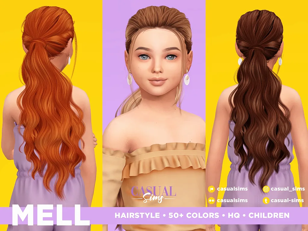Casual Sims - Mell Hairstyle Children — MC