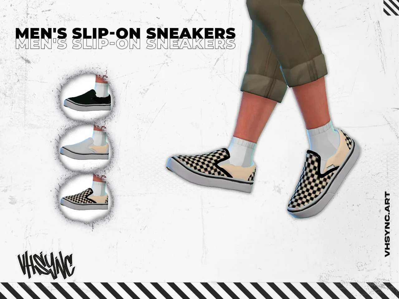 [VHSync] Men's Slip-On Sneakers — Men's Slip-On Sneakers