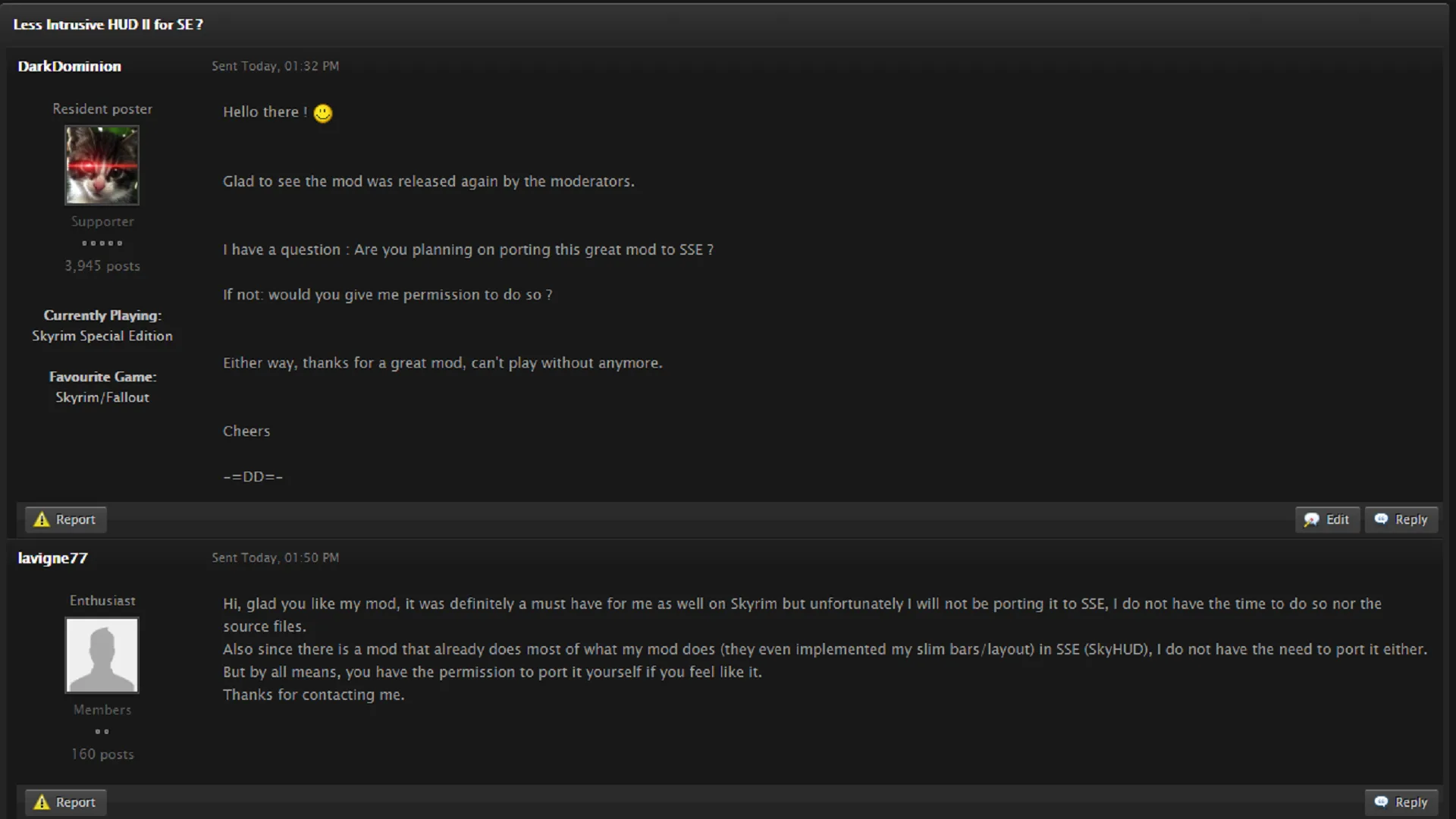 Less Intrusive HUD II SE - AE — Less Intrusive HUD II SE - AE screenshot