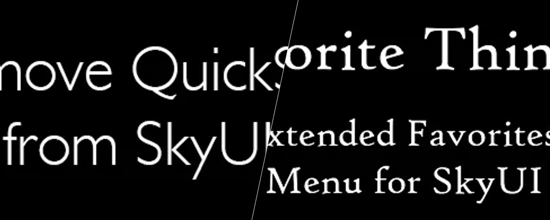 Wider MCM Menu for SkyUI — Wider MCM Menu for SkyUI screenshots 1–2
