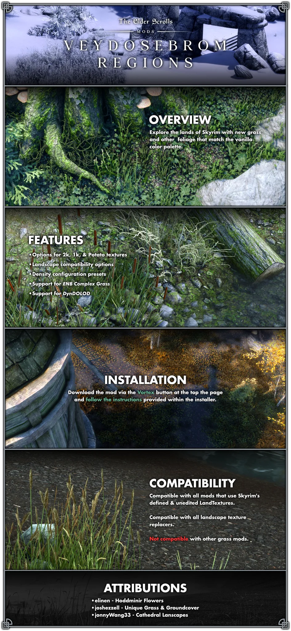 Veydosebrom Regions - A Skyrim Grass Overhaul - ENB Complex Grass — Veydosebrom Regions - A Skyrim Grass Overhaul - ENB Complex Grass screenshot